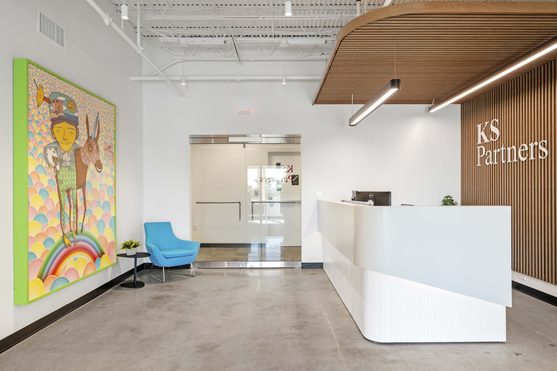 Ebbrell Architecture + Design Completes Art-Infused, Flexible Office for KS Partners in Woburn