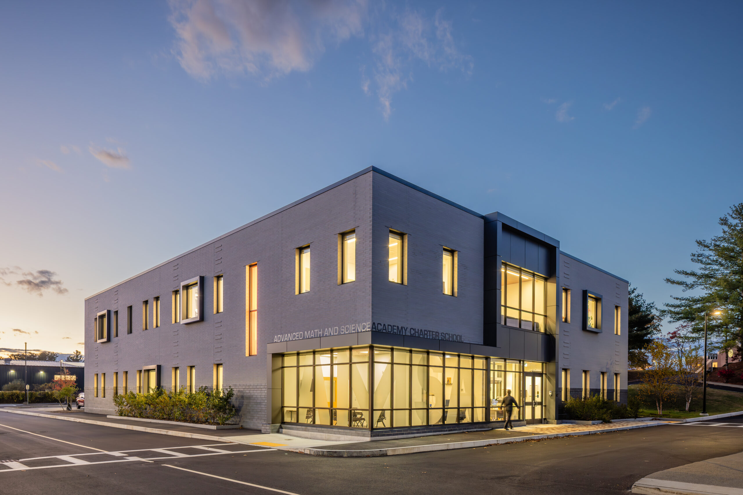 Finegold Alexander Architects Completes First New Academic Building at Advanced Math and Science Academy Campus